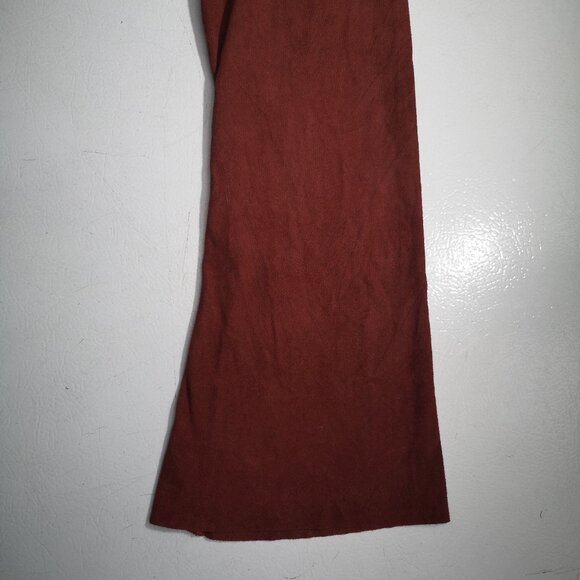 Faded Glory Ladies Size Medium (8-10) Rust Long Bell Sleeves Round Neck Blouse - Picture 7 of 10